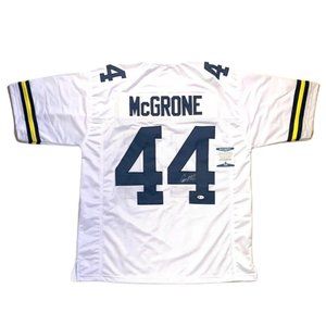 Cameron McGrone Signed Custom Michigan Wolverines Jersey (Beckett)